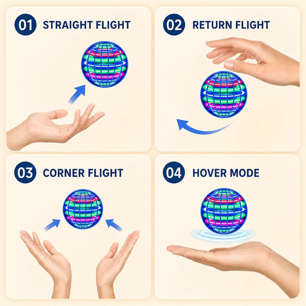 Flying LED Magic Spinner Toy
