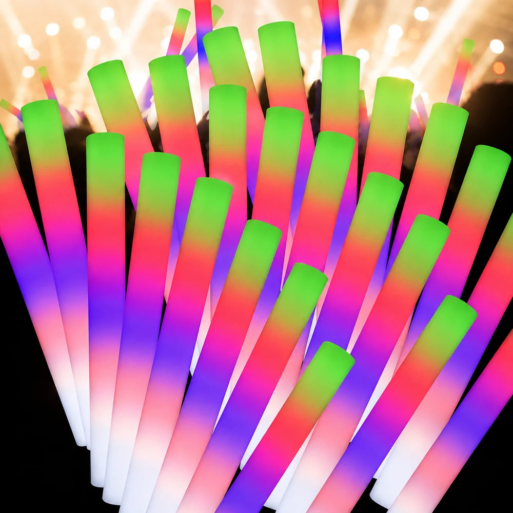 LED Foam Glow Sticks Party Pack