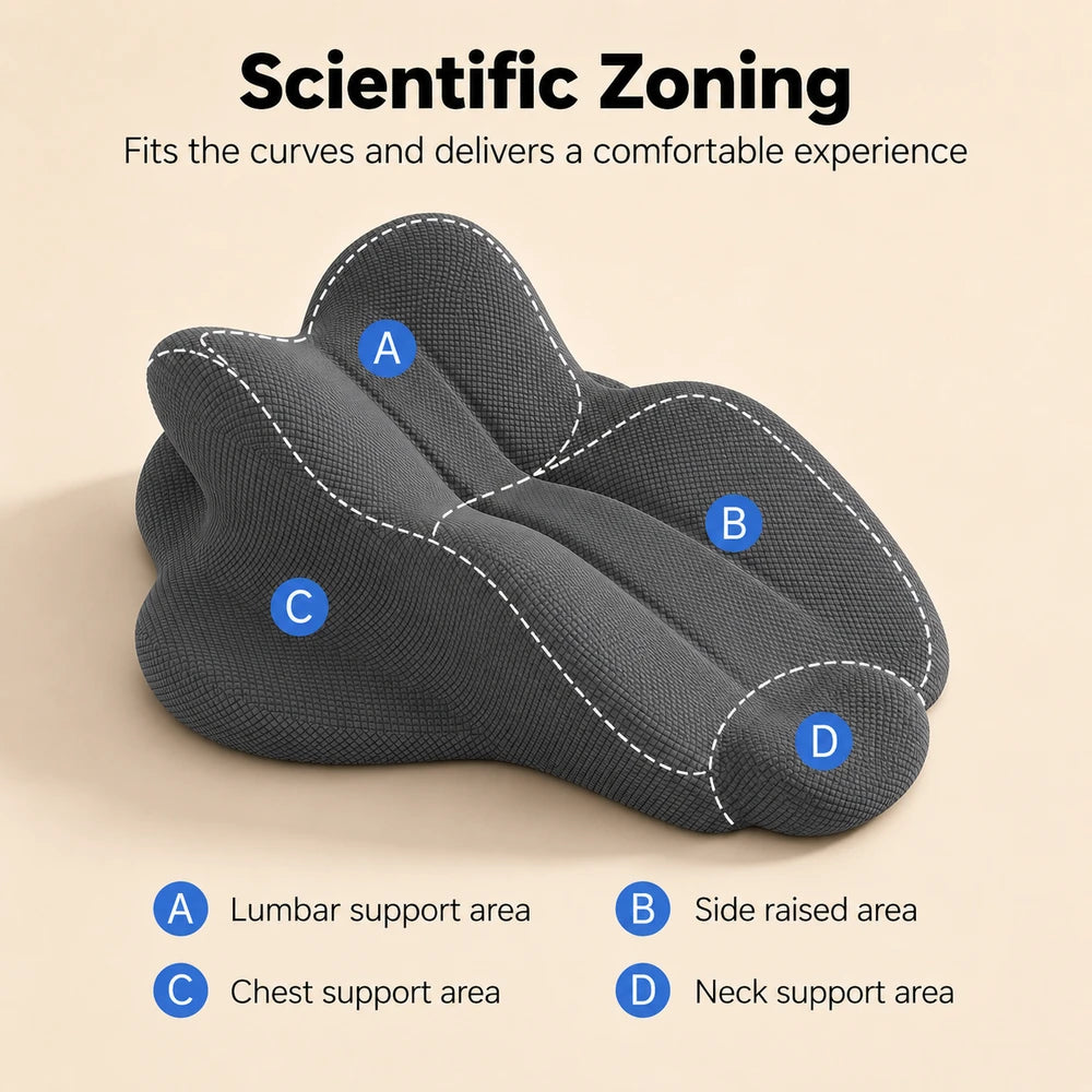 Ergonomic Memory Foam Reading Wedge Pillow