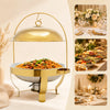 Gold Round Chafing Dish