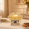 Gold Round Chafing Dish