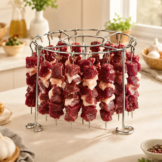 Steel Vertical Grill Skewer Set