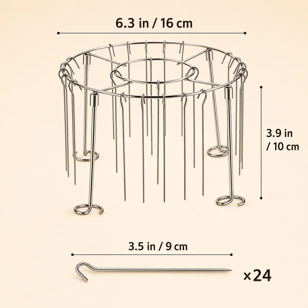 Steel Vertical Grill Skewer Set