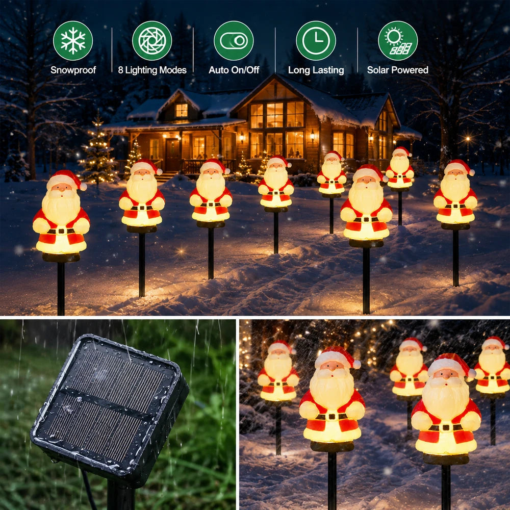 Solar Santa Claus Pathway Lights