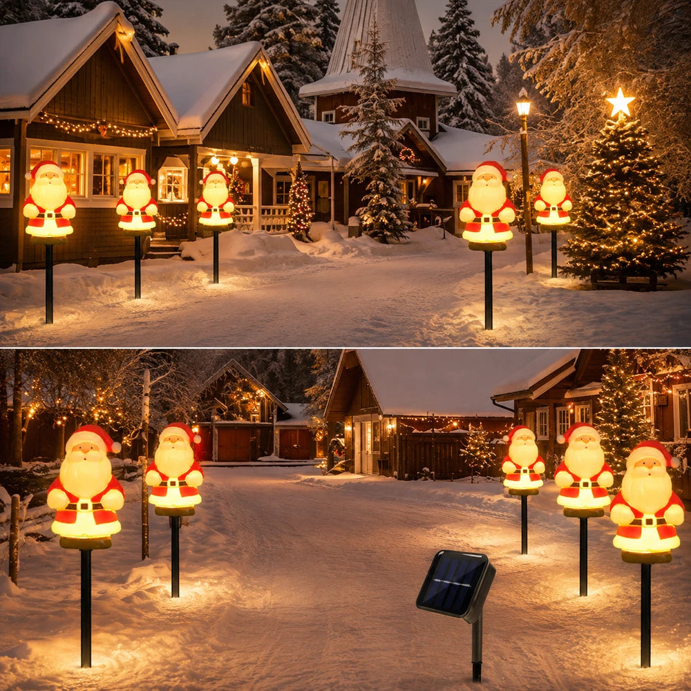 Solar Santa Claus Pathway Lights