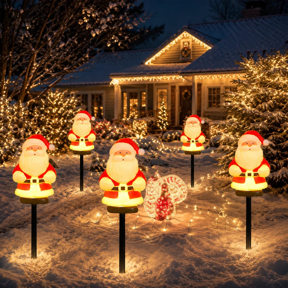 Solar Santa Claus Pathway Lights
