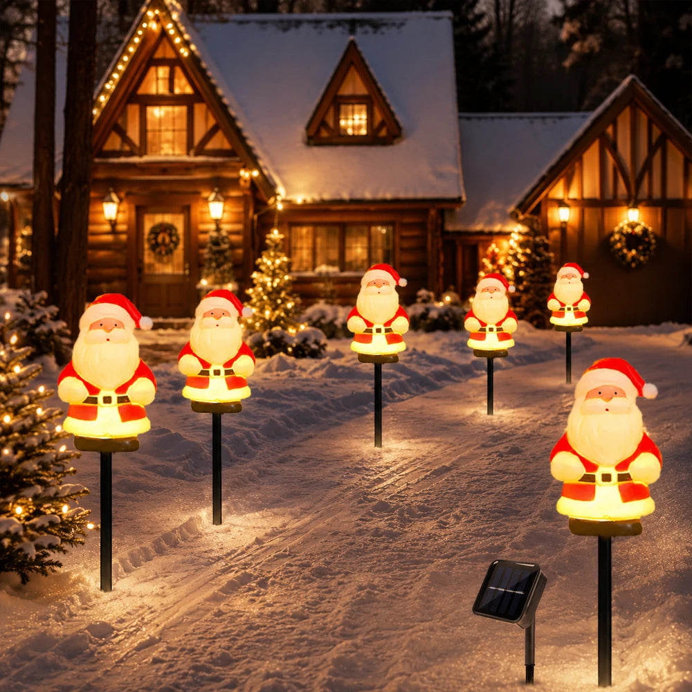 Solar Santa Claus Pathway Lights
