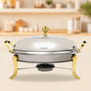 Gold Round Chafing Dish