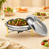 Gold Round Chafing Dish