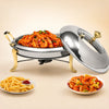 Gold Round Chafing Dish
