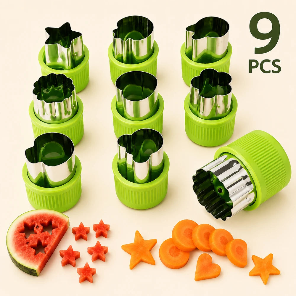 Stainless Steel Cookie and Vegetable Cutting Set