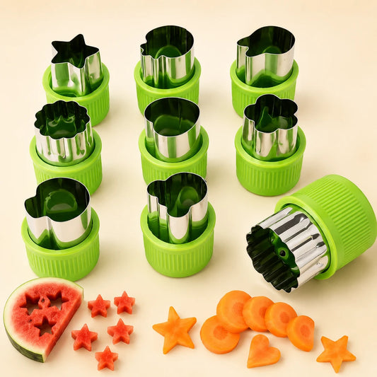 Stainless Steel Cookie and Vegetable Cutting Set