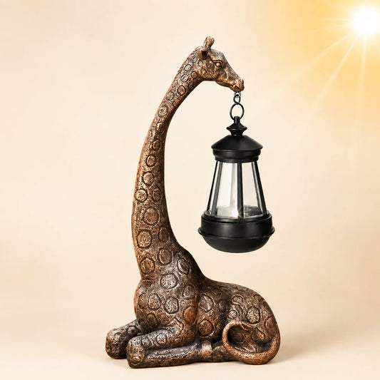 Giraffe Solar Garden Statue