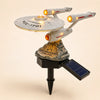 Retro Spaceship Solar Garden Stake