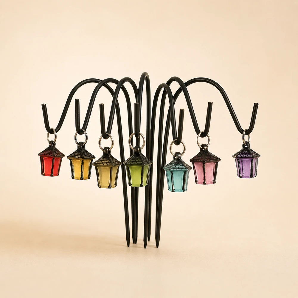 Solar Resin Fairy Miniature Lantern Stakes