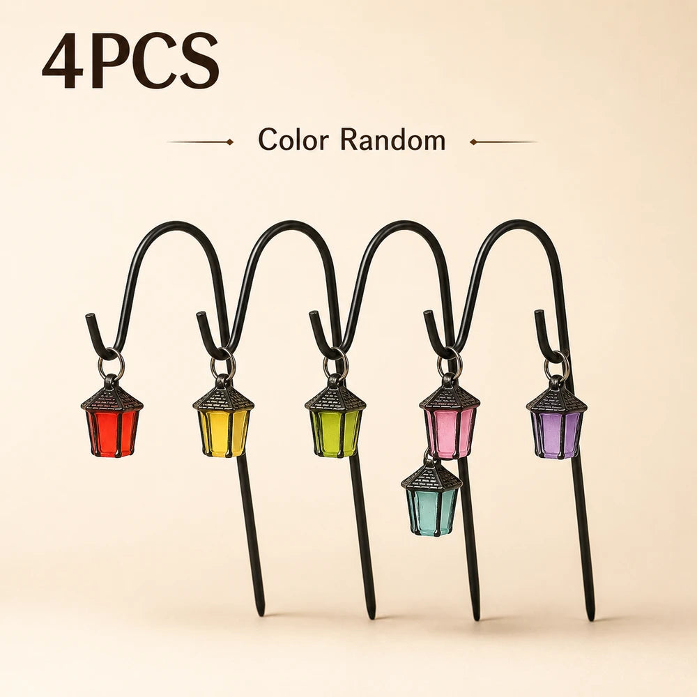 Solar Resin Fairy Miniature Lantern Stakes