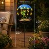Solar Powered Frog Statue Garden Light