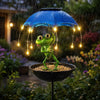 Solar Powered Frog Statue Garden Light