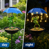Solar Powered Frog Statue Garden Light