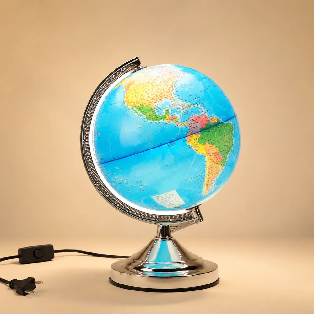 Hebrew Scripture Rotating Desktop Globe