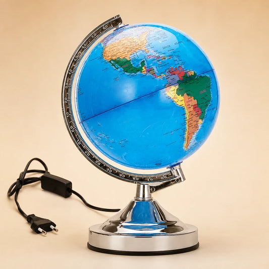 Hebrew Scripture Rotating Desktop Globe