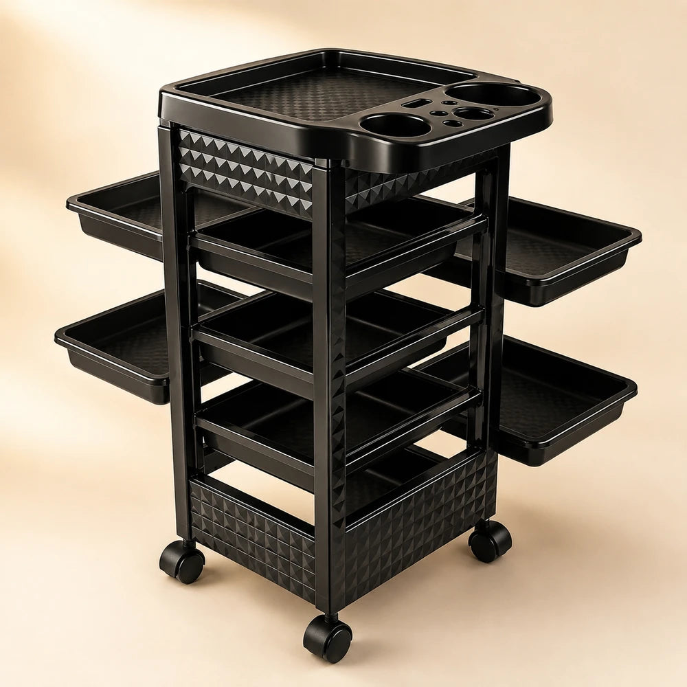 5-Tier Salon Rolling Cart