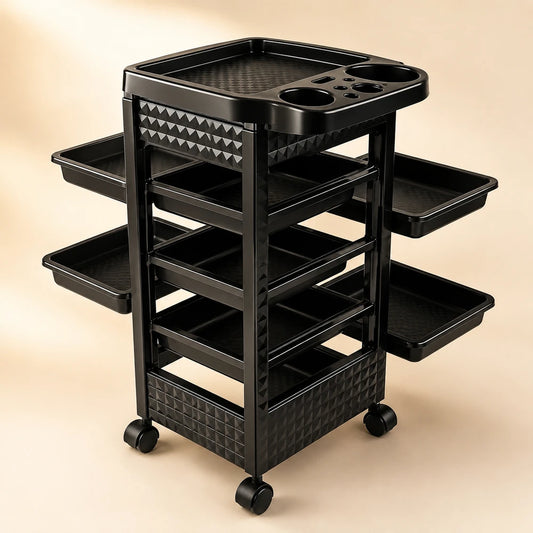 5-Tier Salon Rolling Cart
