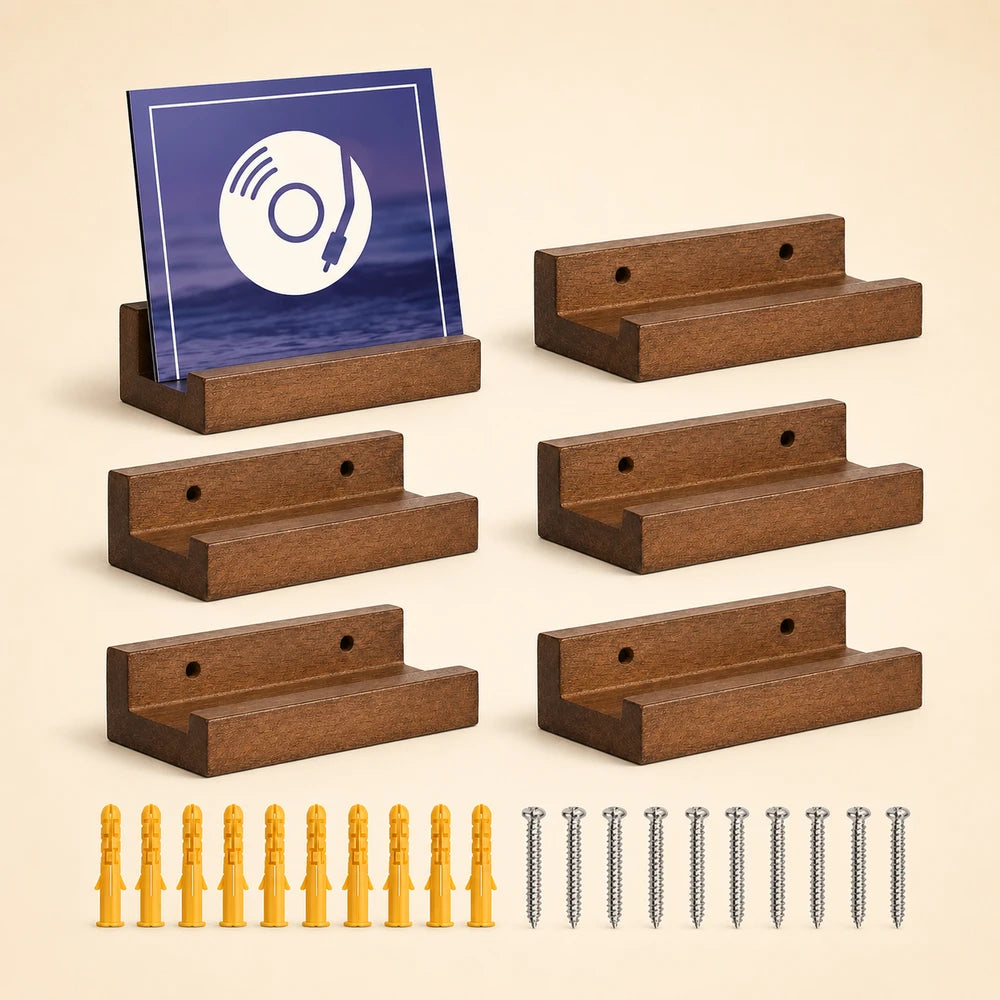 Wood Vinyl Record Wall Mount