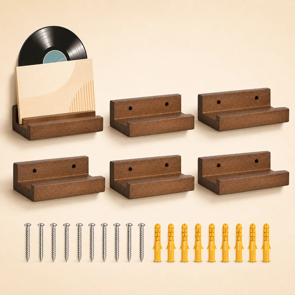 Wood Vinyl Record Wall Mount