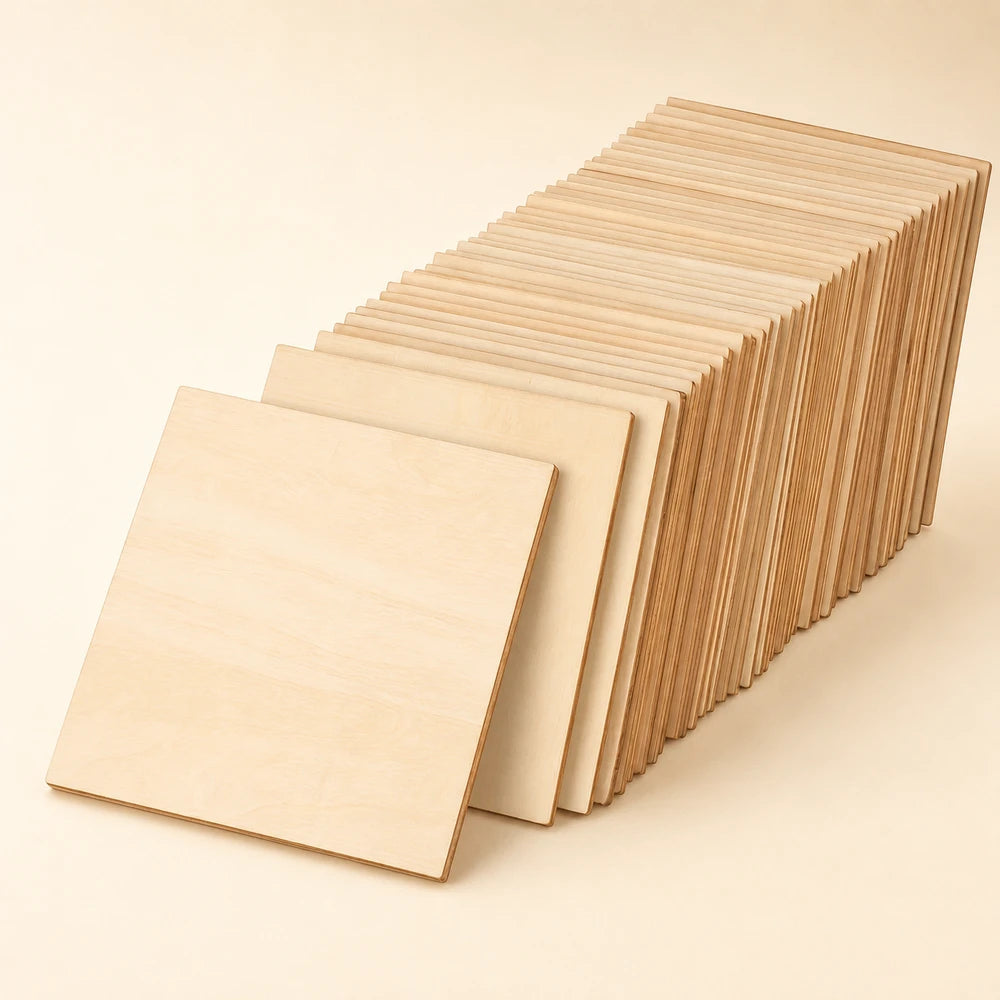 Unfinished Wood Square Blanks