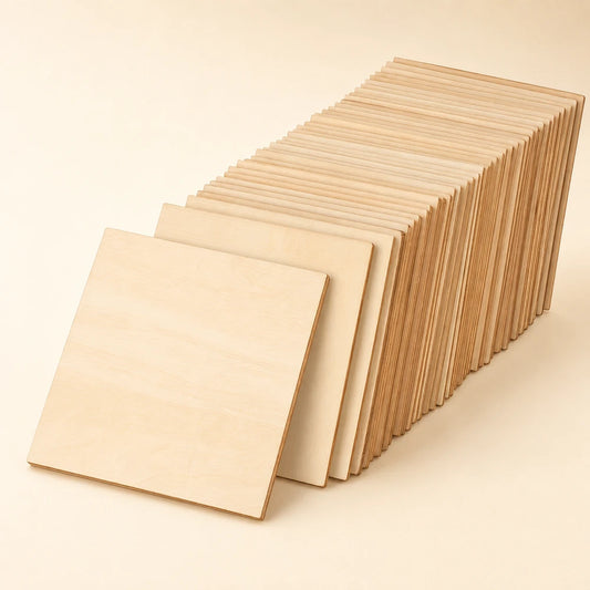 Unfinished Wood Square Blanks