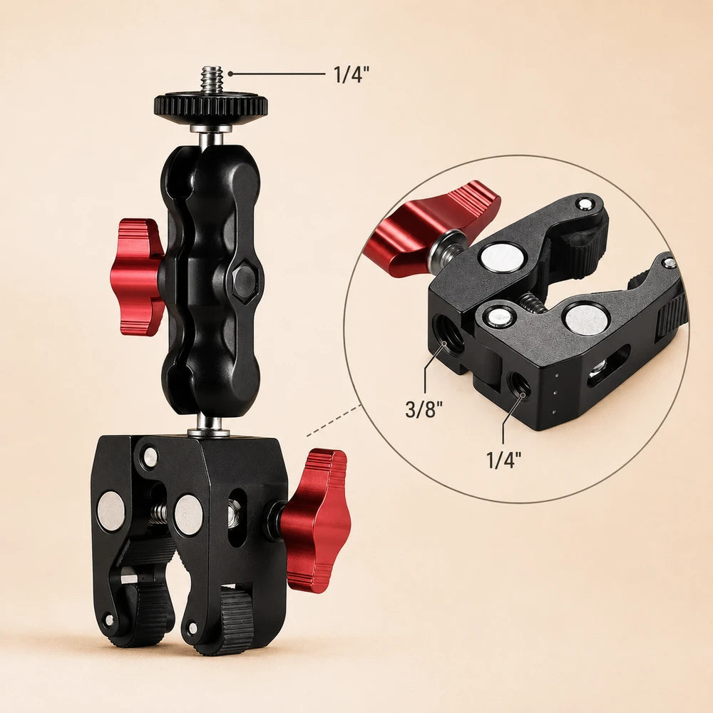 Super Clamp Camera Mount with Magic Arm