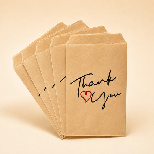 Kraft Thank You Paper Gift Bags