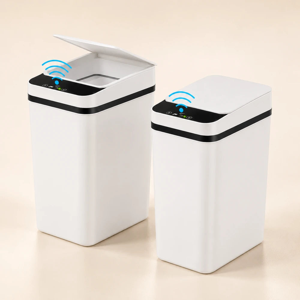 Slim Touchless Motion Sensor Bathroom Trash Can
