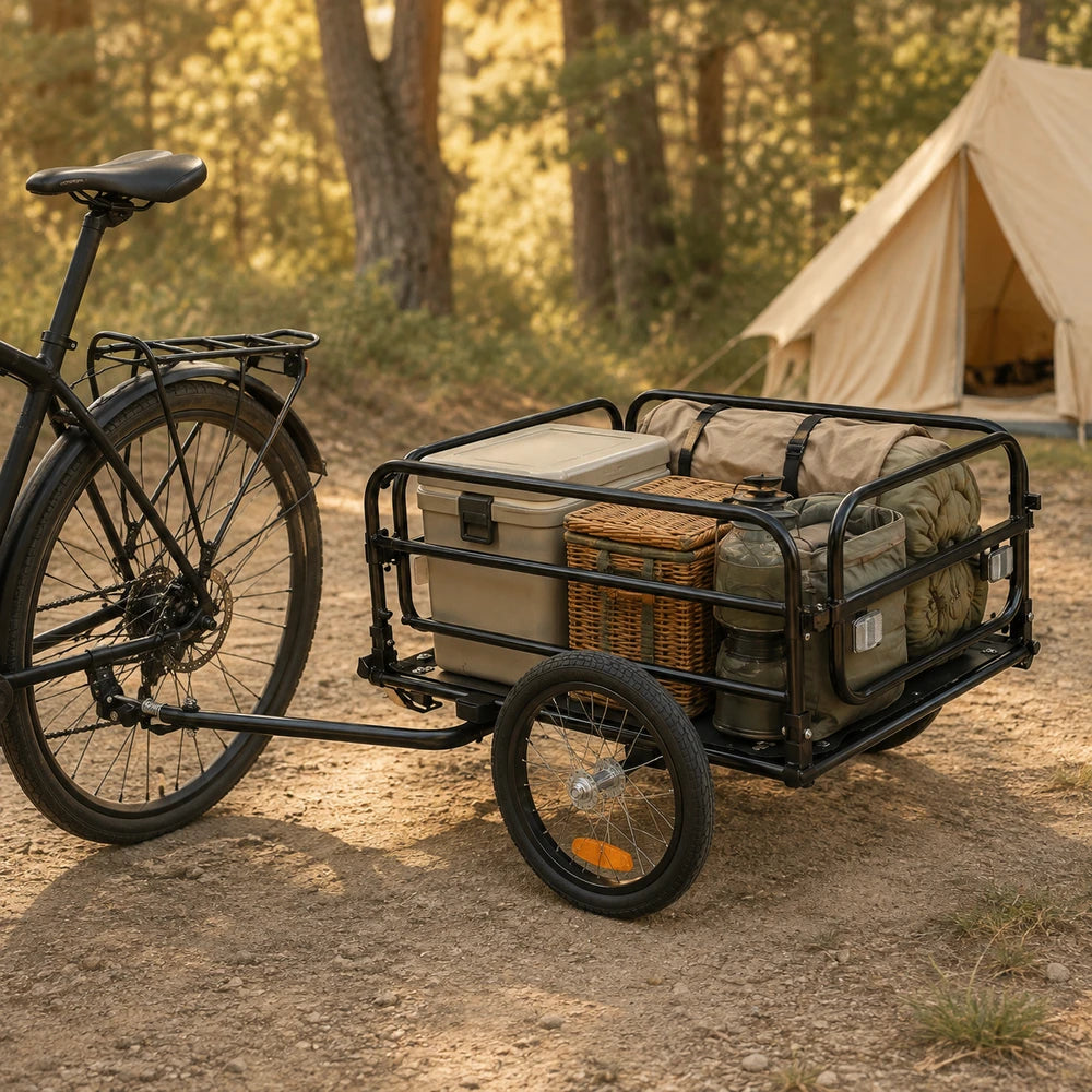 SucceBuy Foldable Bicycle Cargo Trailer