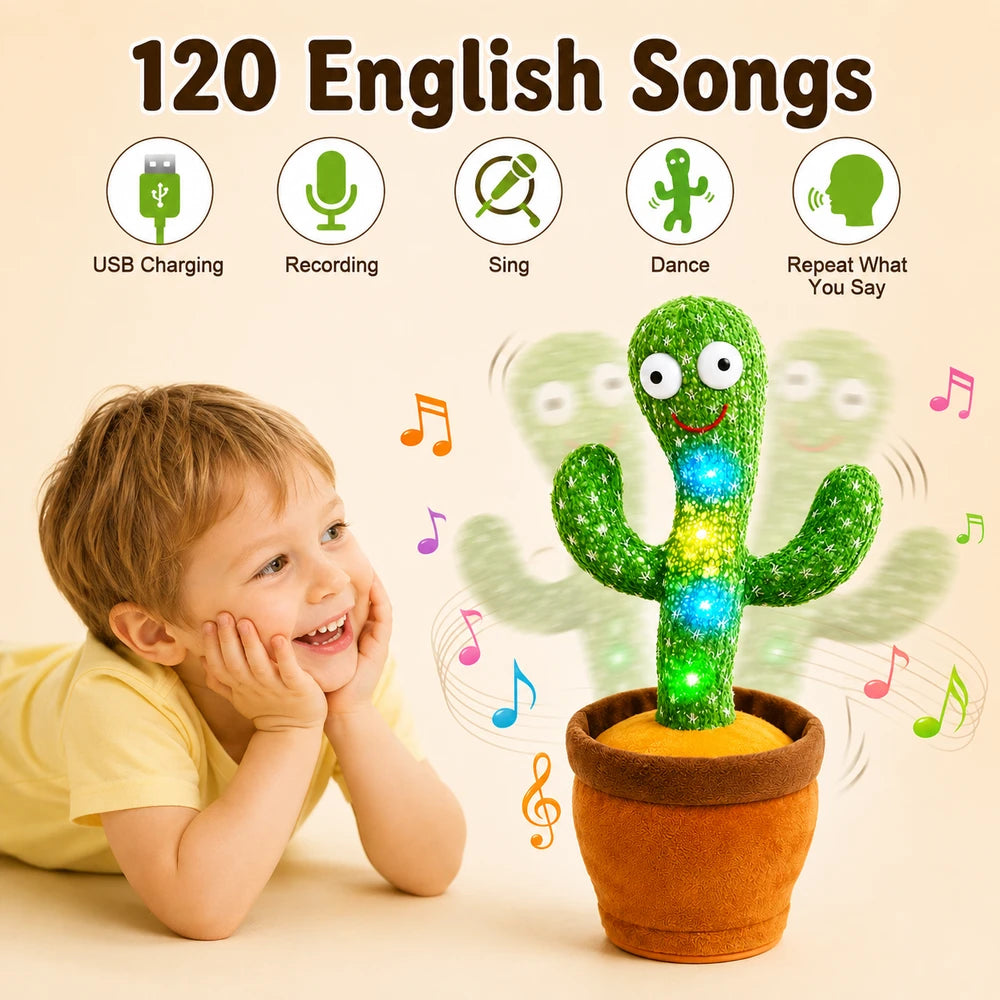 Singing Dancing Cactus Plush Toy