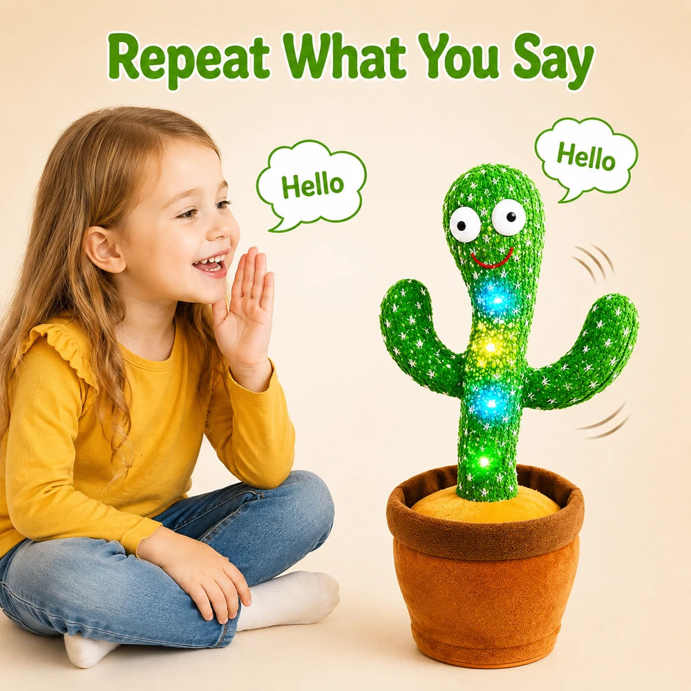 Singing Dancing Cactus Plush Toy