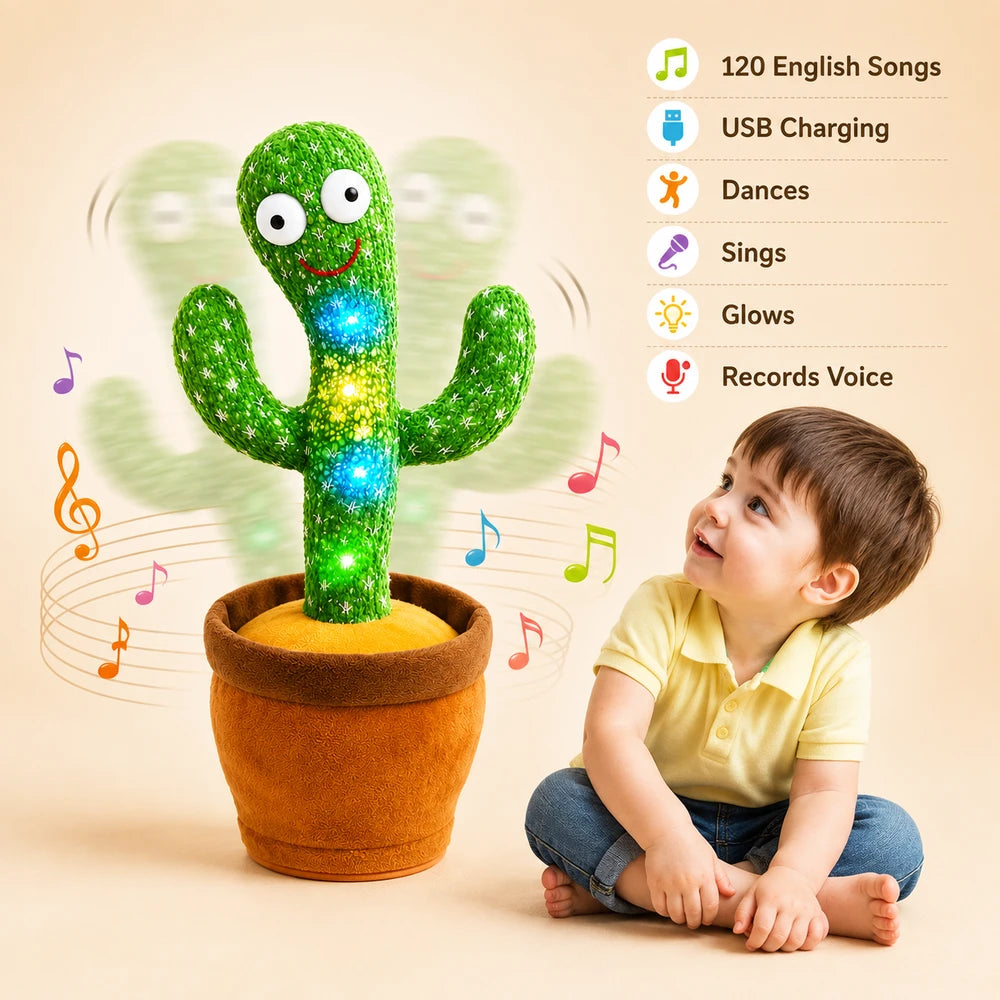 Singing Dancing Cactus Plush Toy