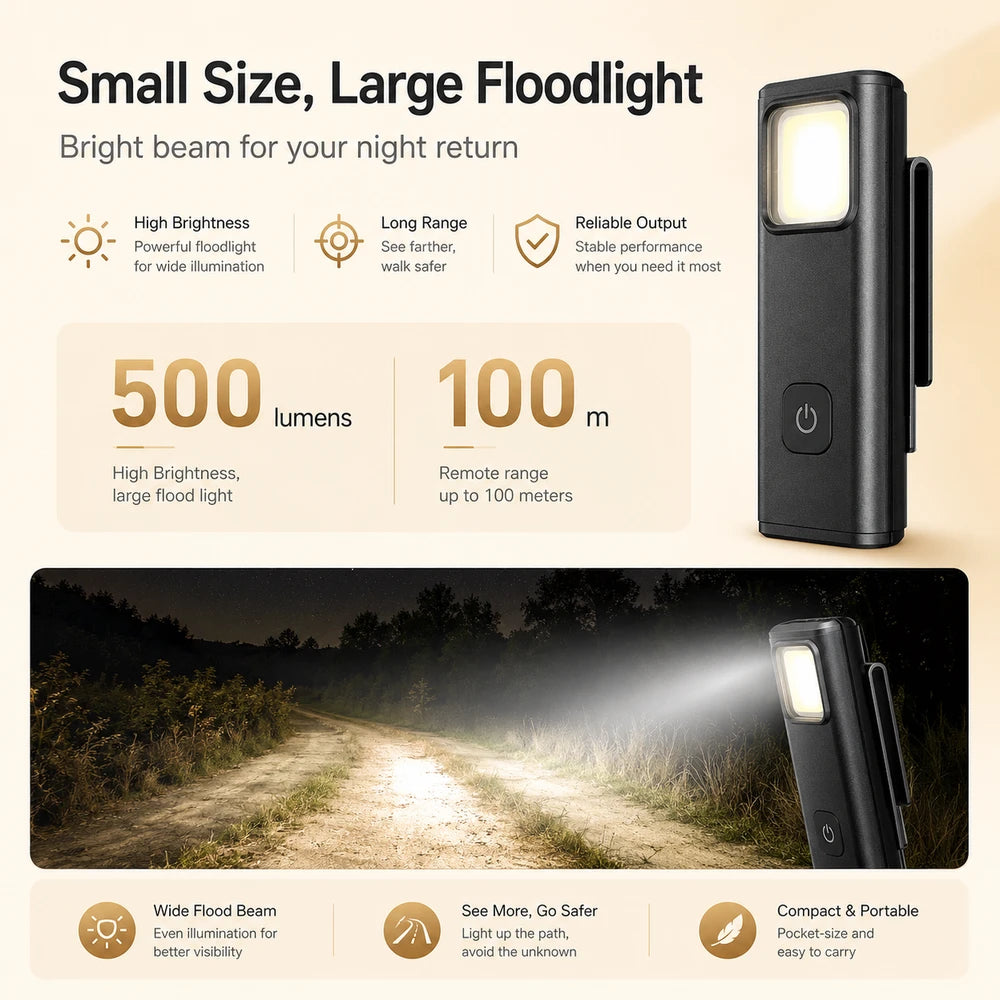 Philips Rechargeable Mini LED Keychain Flashlight