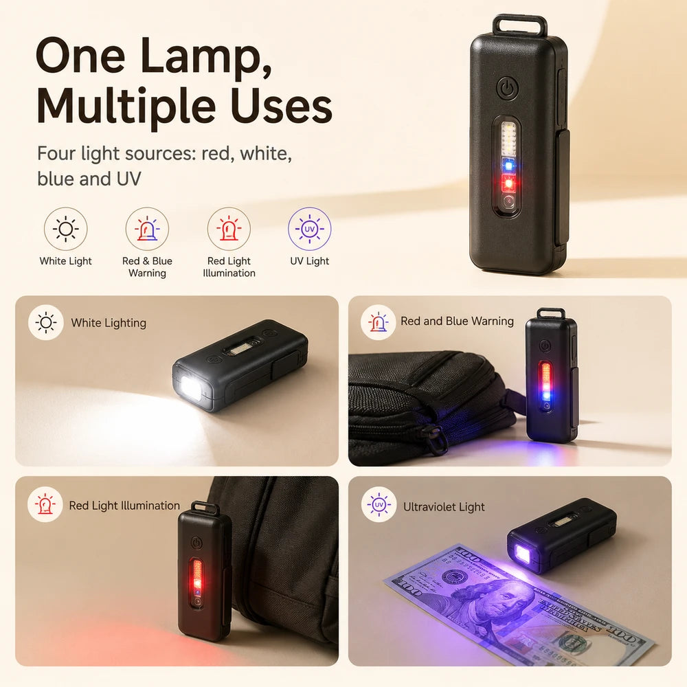 Philips Rechargeable Mini LED Keychain Flashlight
