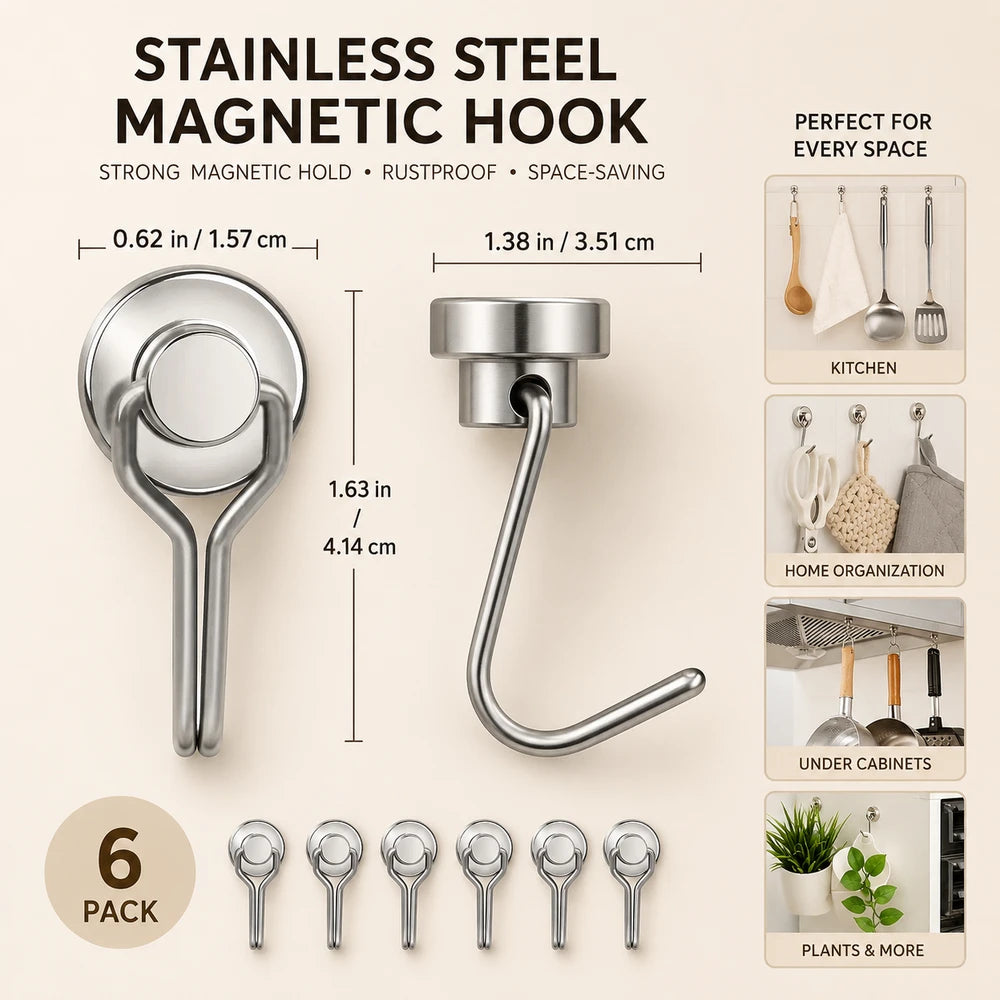 Heavy Duty Magnetic Swivel Hooks