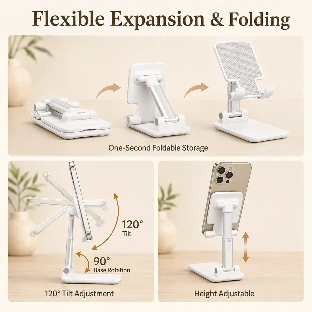 Flexible Desktop Phone and Tablet Stand
