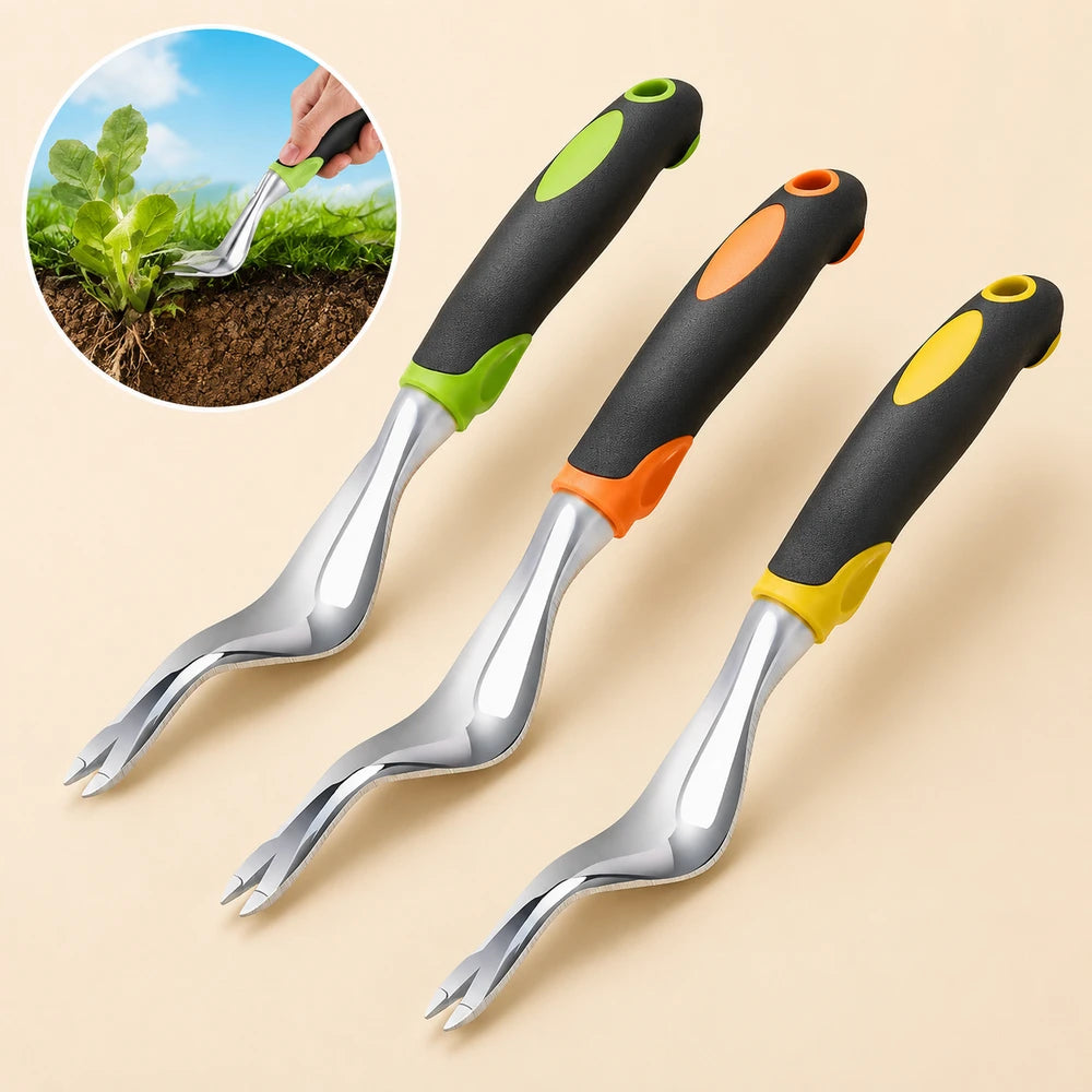 Ergonomic Aluminum Alloy Hand Weeder Tool
