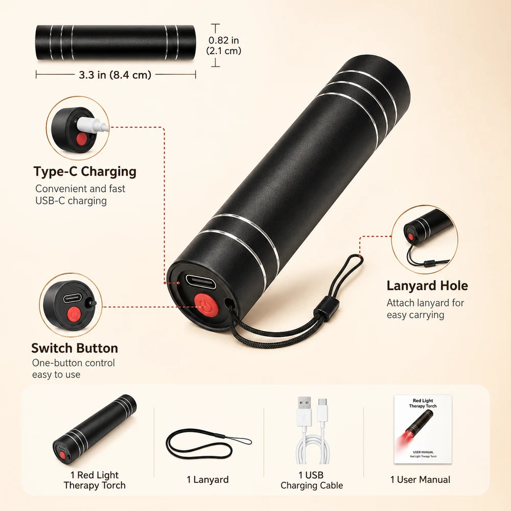 Red Light Therapy Torch