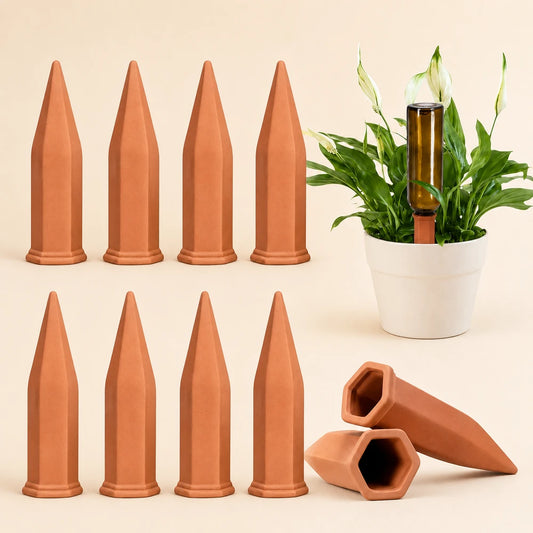 Self-Watering Terracotta Plant Stakes