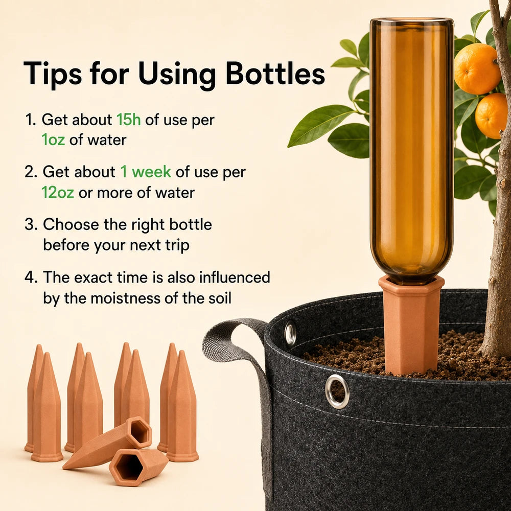 Self-Watering Terracotta Plant Stakes