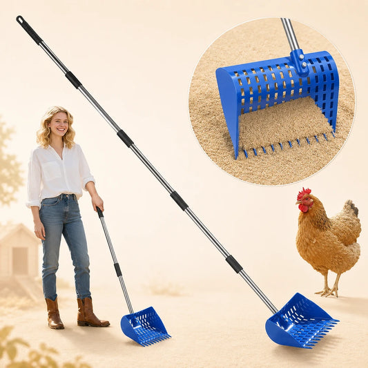 Adjustable Chicken Manure Shovel And Rake