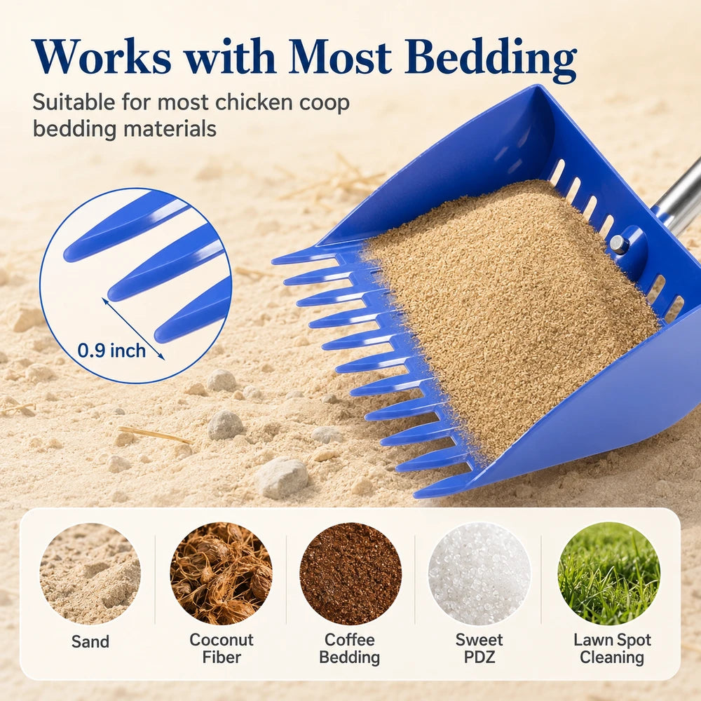 Adjustable Chicken Manure Shovel And Rake