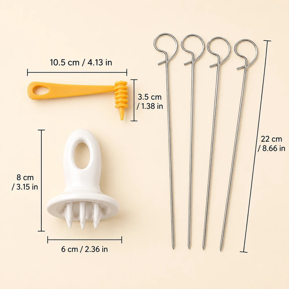 Stainless Steel Spiralizer Set