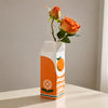 Ceramic Orange Fruit Vase